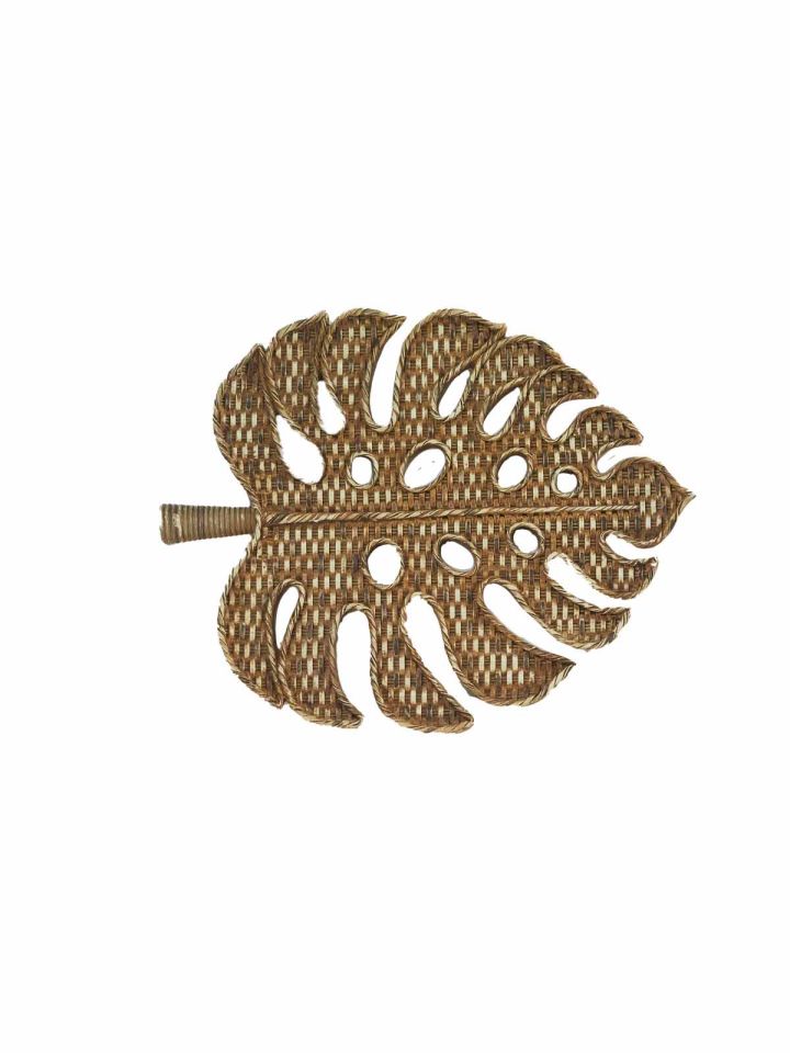 Monstera Örgü Dekoratif Tabak M