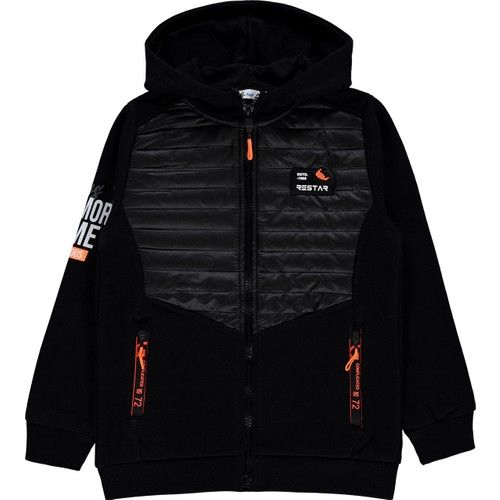Boys Hooded Cardigan 10-13 Ages Black