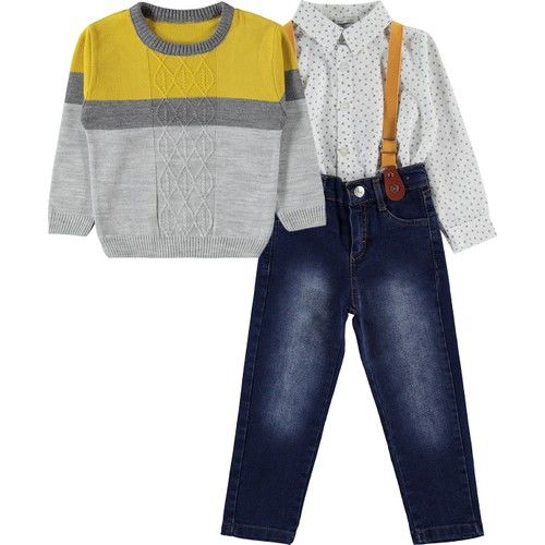 Boys 3-Piece Suits Ages 2-5 Mustard