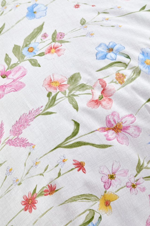 Seina Lilac 100% Cotton Double Duvet Cover Set