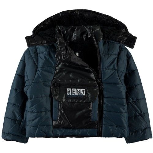 Boys Hooded Coat 2-5 Years Petrol Green