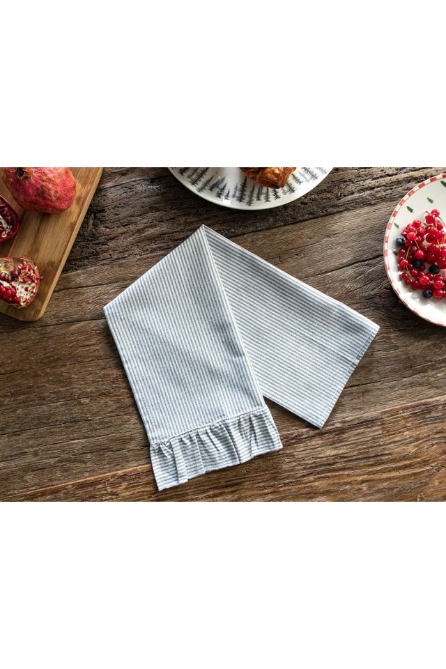 Volant Cotton Frilly Drying Towel 30x50 Cm Green