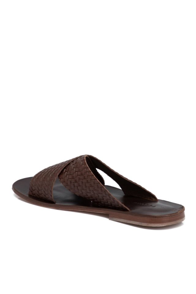 Brown Leather Men's Slippers