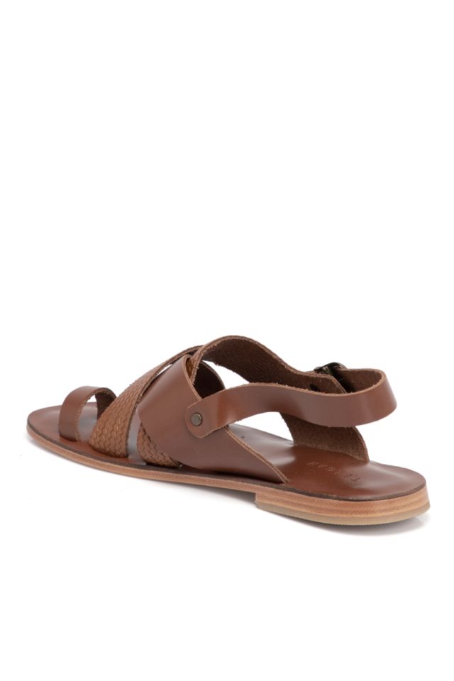 Tan Leather Men's Sandals
