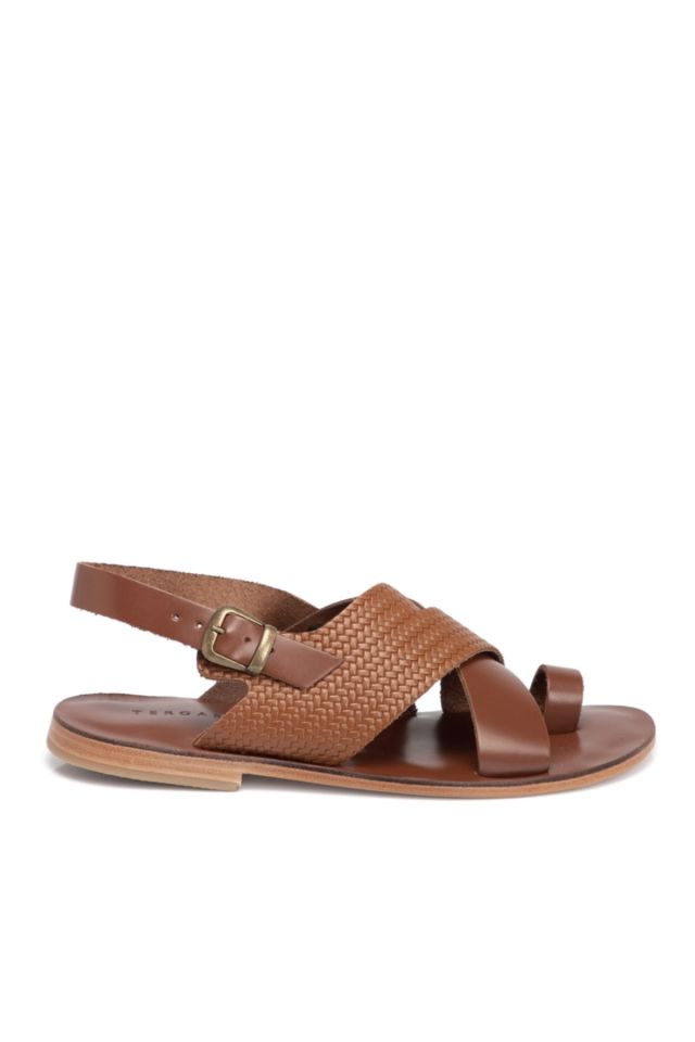 Tan Leather Men's Sandals