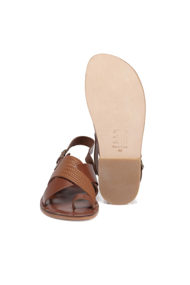Tan Leather Men's Sandals