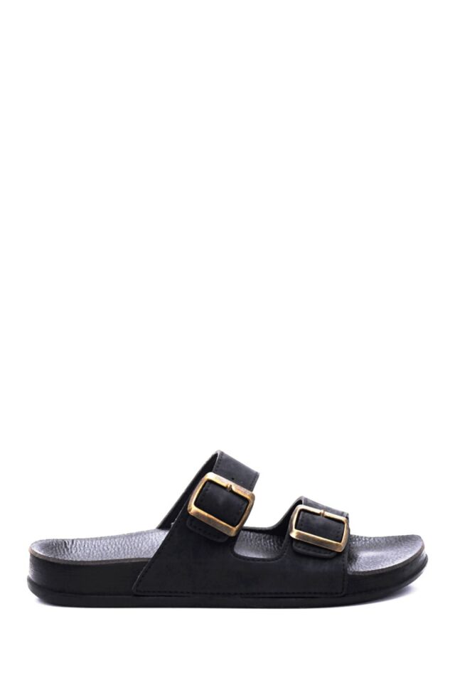 Men's Leather Nubuck Slippers