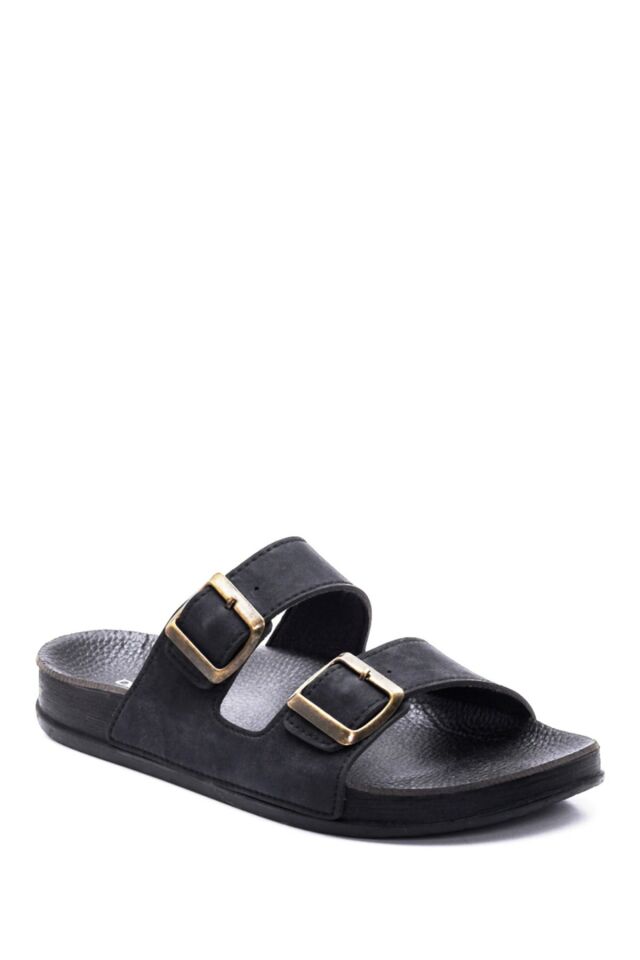 Men's Leather Nubuck Slippers