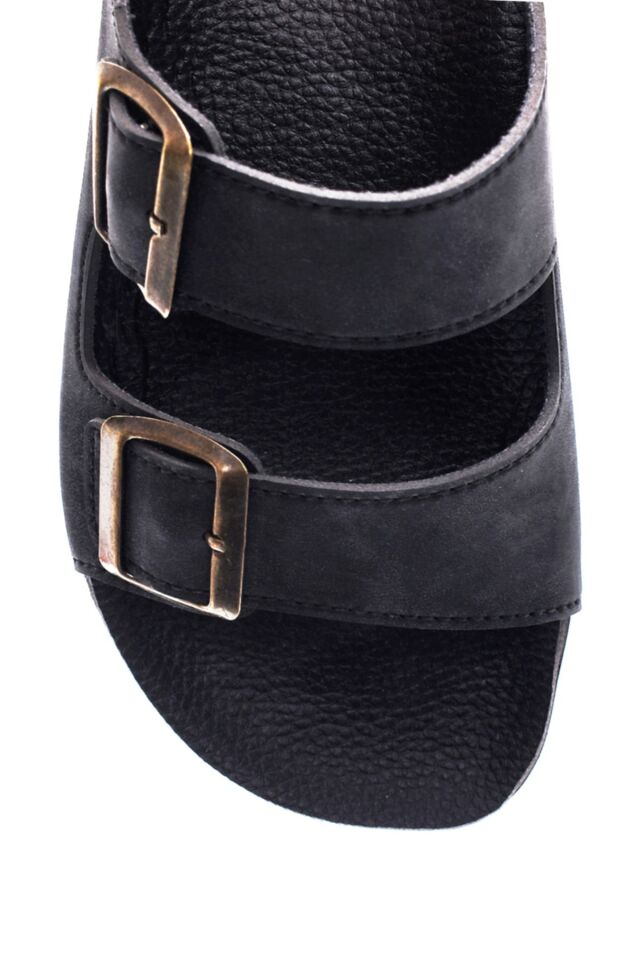 Men's Leather Nubuck Slippers