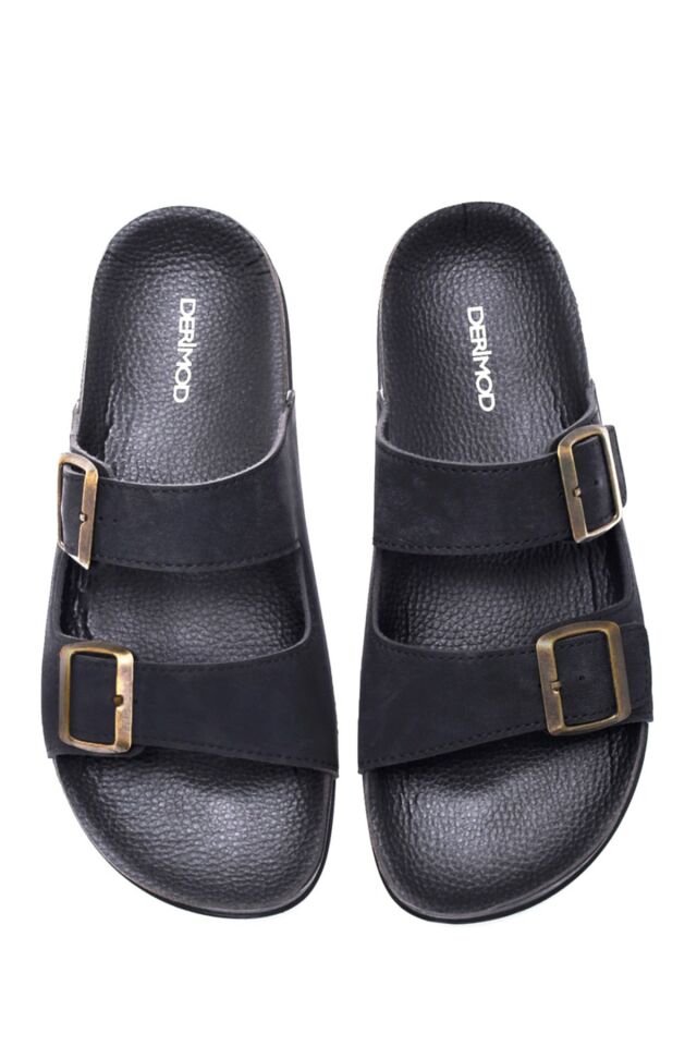 Men's Leather Nubuck Slippers