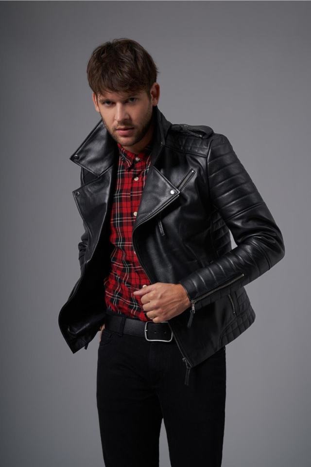Palmiro Black Leather Coat 111626