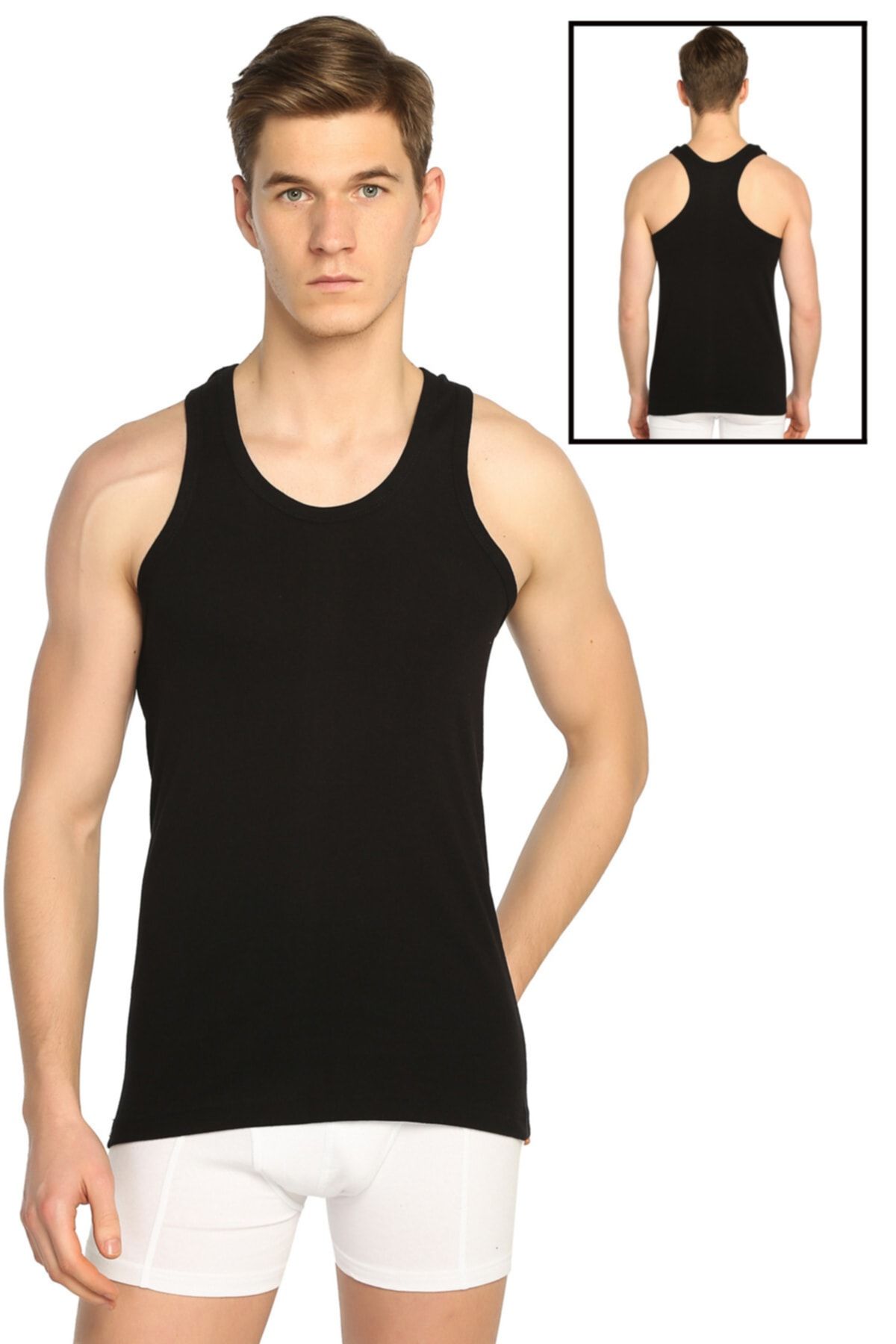 Men's Black 3-Pack Rib Sports Athlete