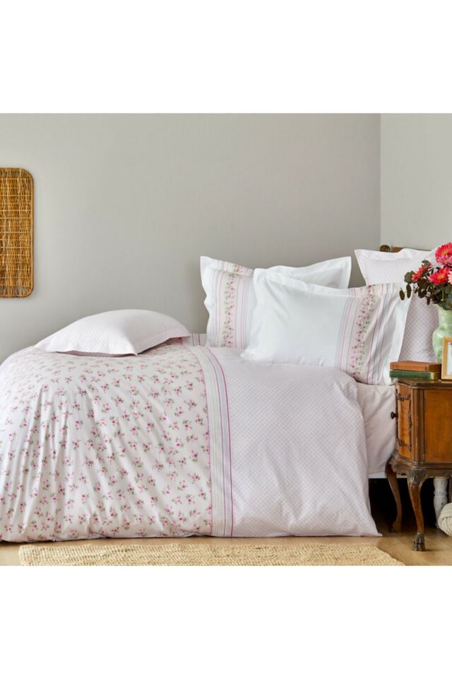 Glen Pink 100% Cotton Single Duvet Cover Set