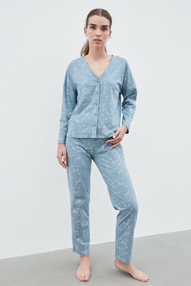 Relax Blue Lotus Pijama Takkımı