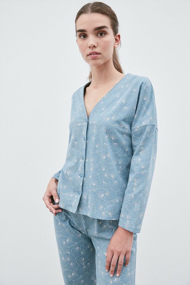 Relax Blue Lotus Pijama Takkımı