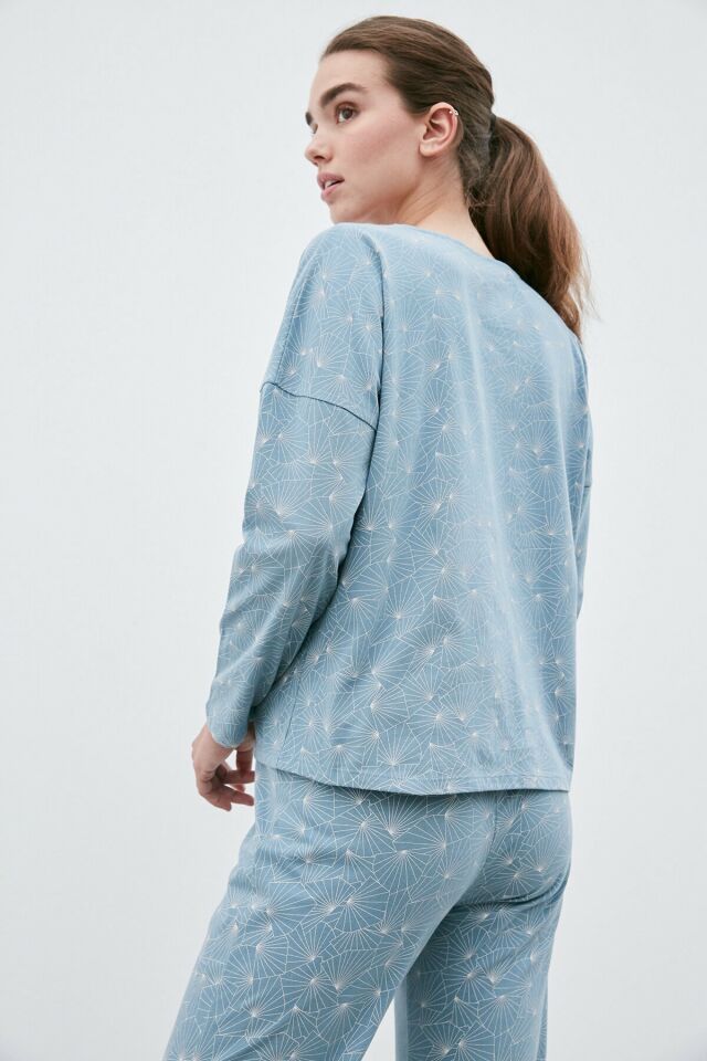 Relax Blue Lotus Pijama Takkımı