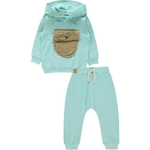 Boys Tracksuit Set 2-5 Years Mint Green