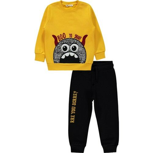 Boys Tracksuit Set 2-5 Years Mustard