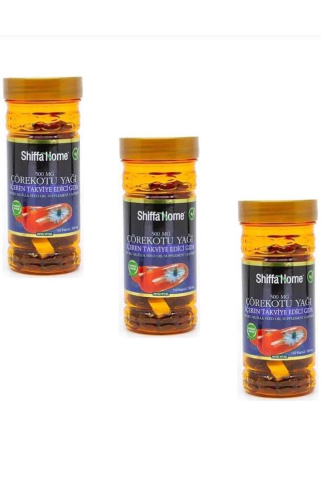 Black Cumin Oil 150 Capsules 500mg X 3 Pieces