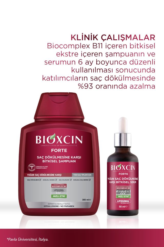 Forte Şampuan Tüm Saç Tipleri Için 3x300ml Yoğun Saç Dökülmesi Şampuanı