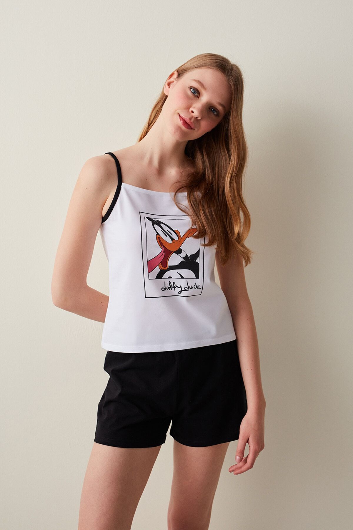 Base Daffy Şort Pijama Takımı