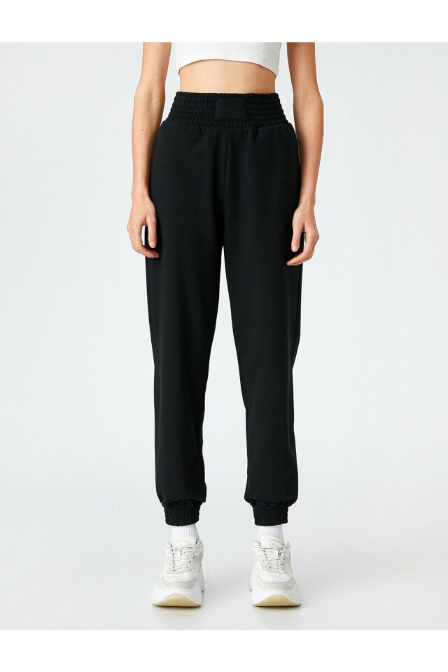 Jogger Sweatpants With Elastic Waist Pocket