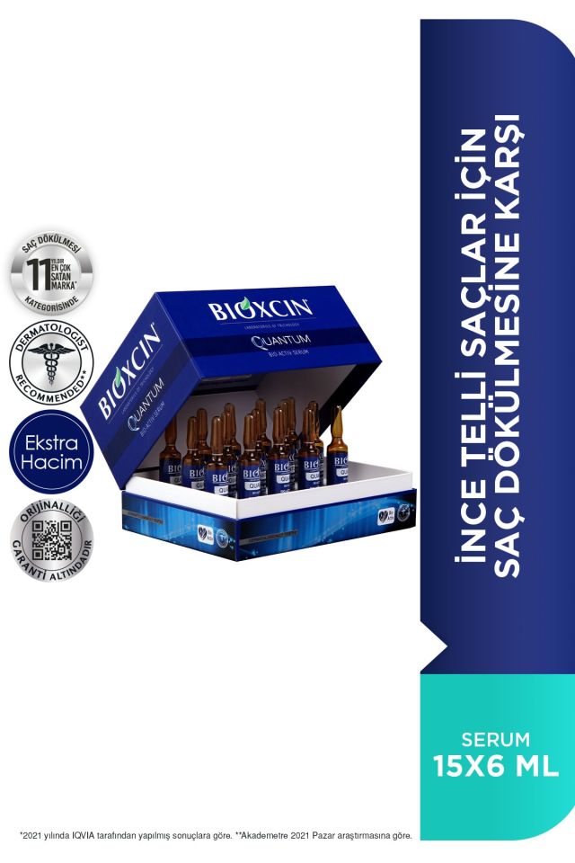 Quantum Ekstra Hacim & Bakım Serumu 15x6 Ml - İnce Telli Dökülen Saçlar İçin