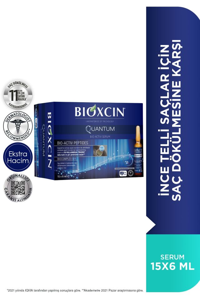 Quantum Ekstra Hacim & Bakım Serumu 15x6 Ml - İnce Telli Dökülen Saçlar İçin