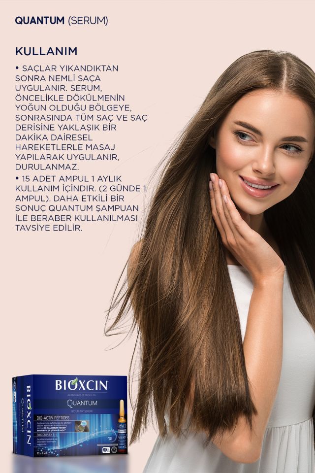 Quantum Ekstra Hacim & Bakım Serumu 15x6 Ml - İnce Telli Dökülen Saçlar İçin