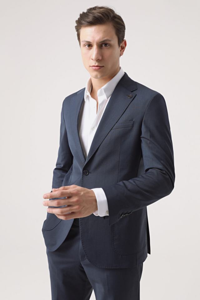 Slim Fit Navy Blue Suit