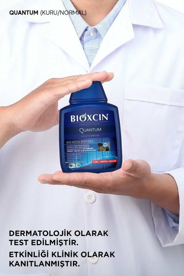Bioxcin Quantum Şampuan 3 Al 2 Öde Kuru Normal Saçlar İçin 3x300 Ml İnce Telli Saçlar İçin Dökülme Şampuanı