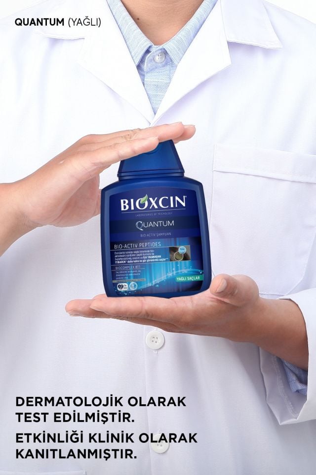 Bioxcin Quantum Şampuan 3 Al 2 Öde Yağlı Saçlar İçin 3x300 Ml - İnce Telli Saçlar İçin Dökülme Karşıtı Şampuanı