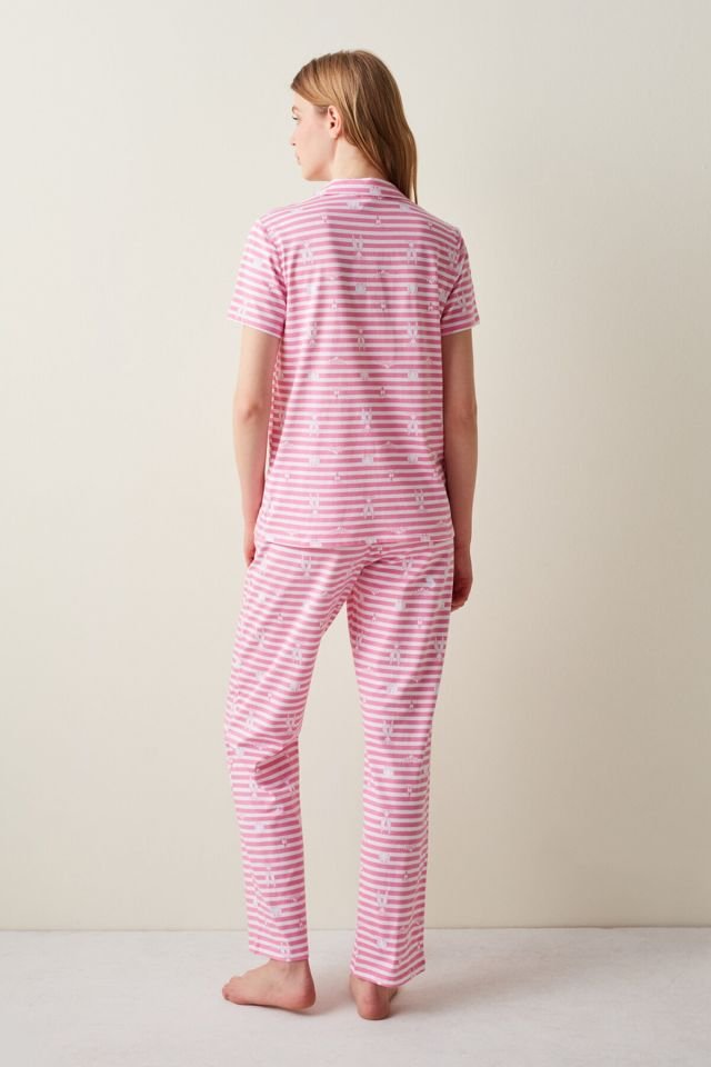 Stripes Gömlek Pantolon Pijama Takımı