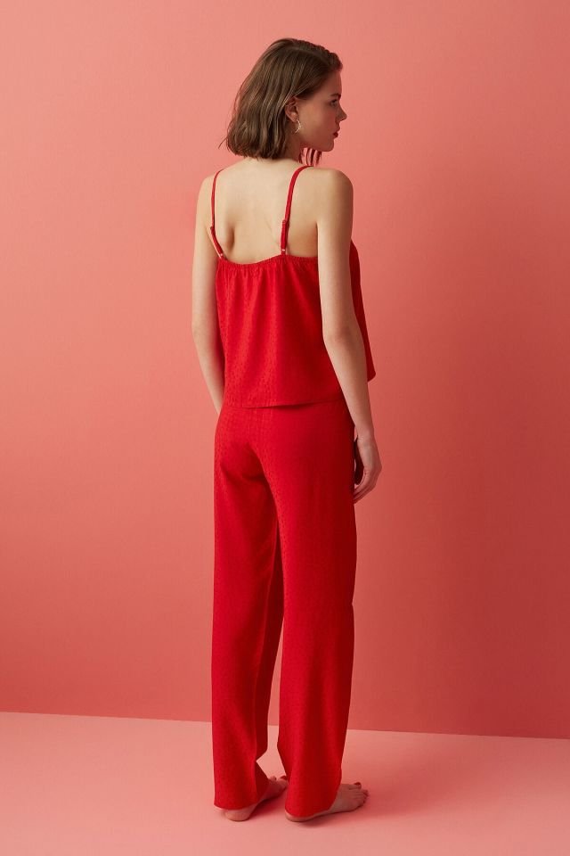 Flame Red Love Aura Athlete Pajamas Set