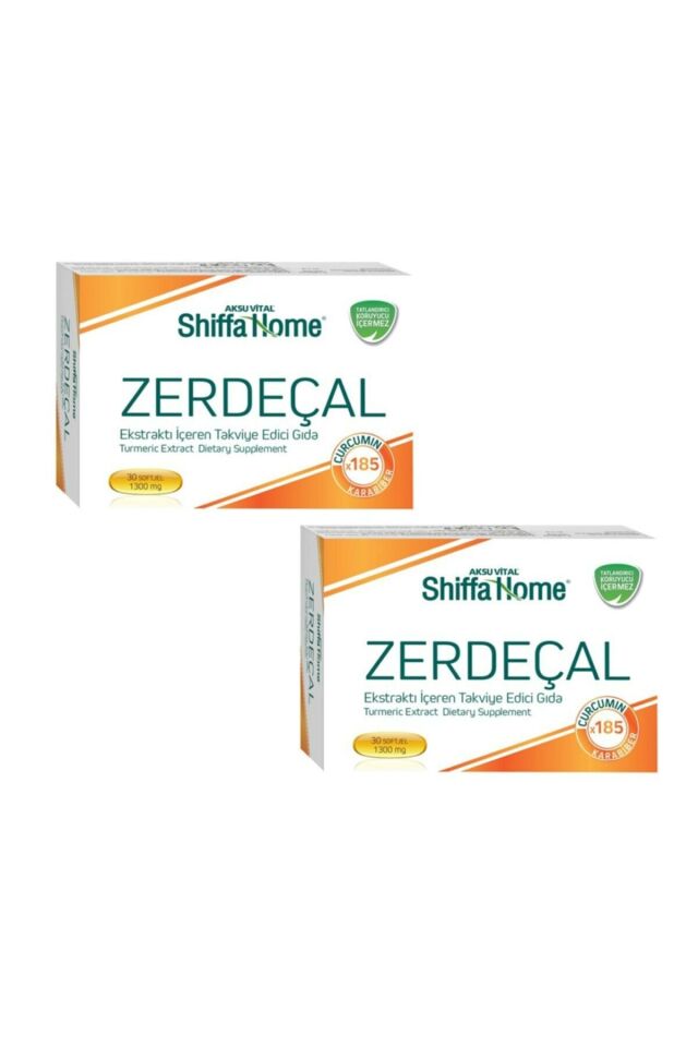2 Kutu Zerdeçal Softgel Turmeric Zerdeçal Kapsül