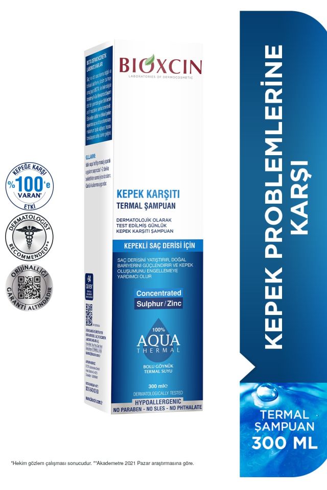 Bioxcin Aqua-Thermal Kepek Karşıtı Şampuan 300 Ml