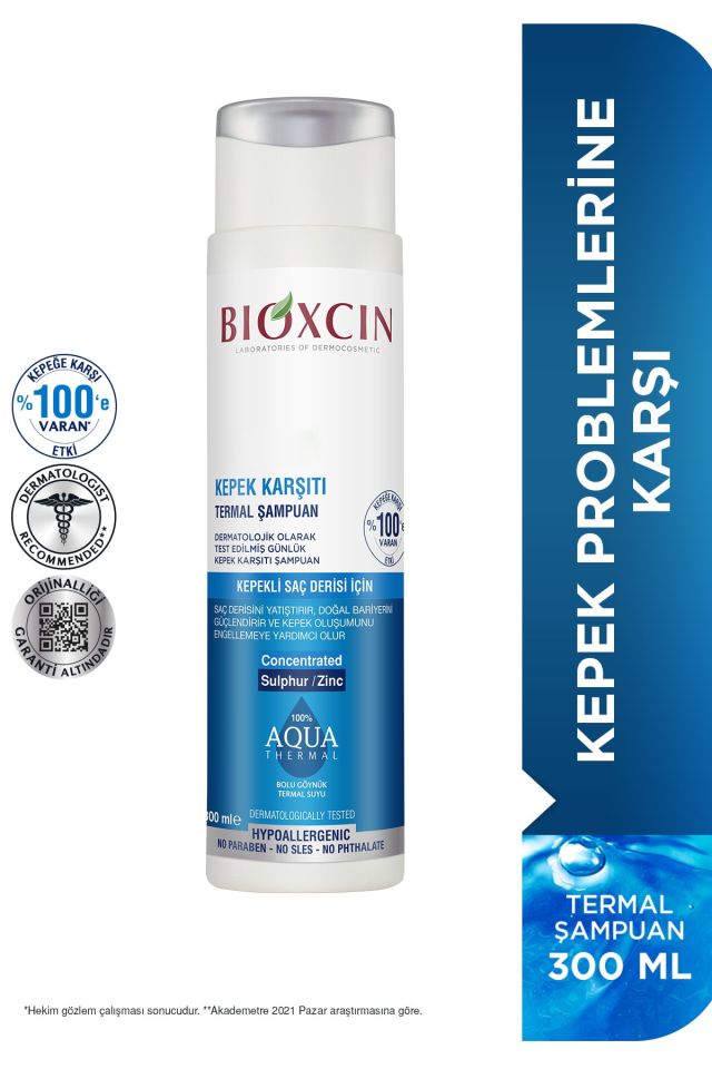 Bioxcin Aqua-Thermal Kepek Karşıtı Şampuan 300 Ml