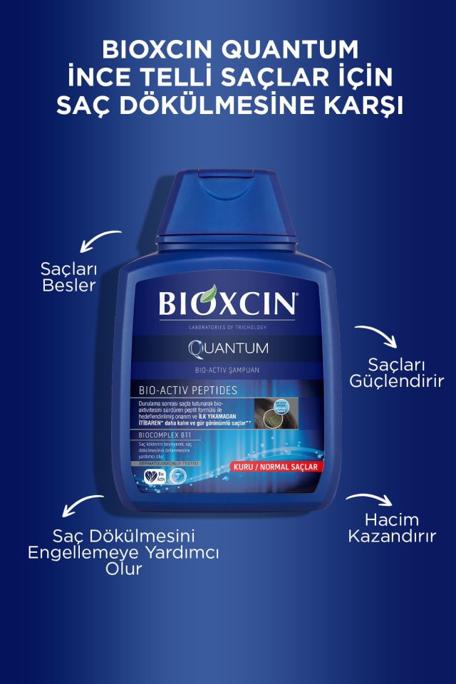 Quantum Shampoo For Dry And Normal Hair 300 Ml - Hair Loss Shampoo For Fine Hair