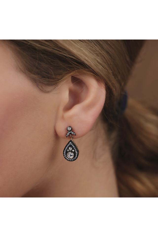 Diamond Drop Women's Silver Set