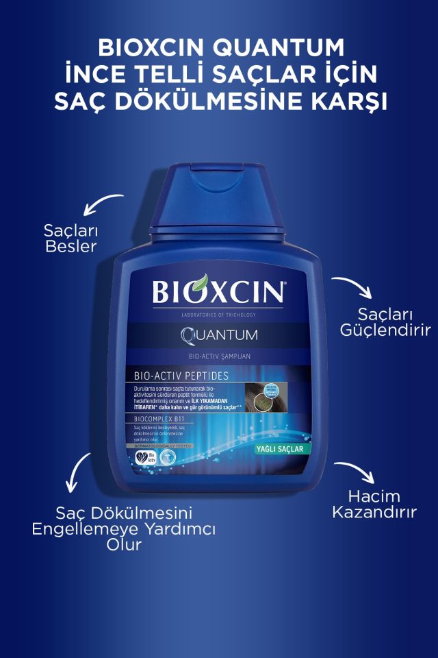 Quantum Shampoo For Oily Hair 300 Ml - Hair Loss Shampoo For Fine Hair