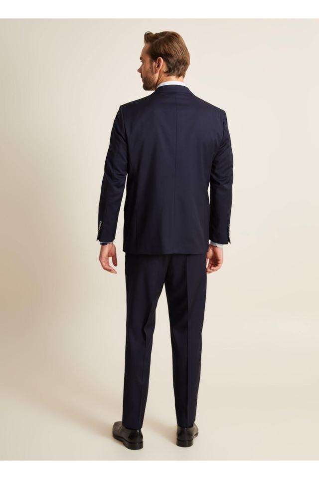 Black Men's Classic Fit 4 Drop Platinum Suit