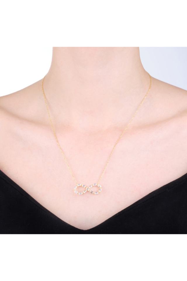 Sonsuzluk Gümüş Kadın Kolye Modeli