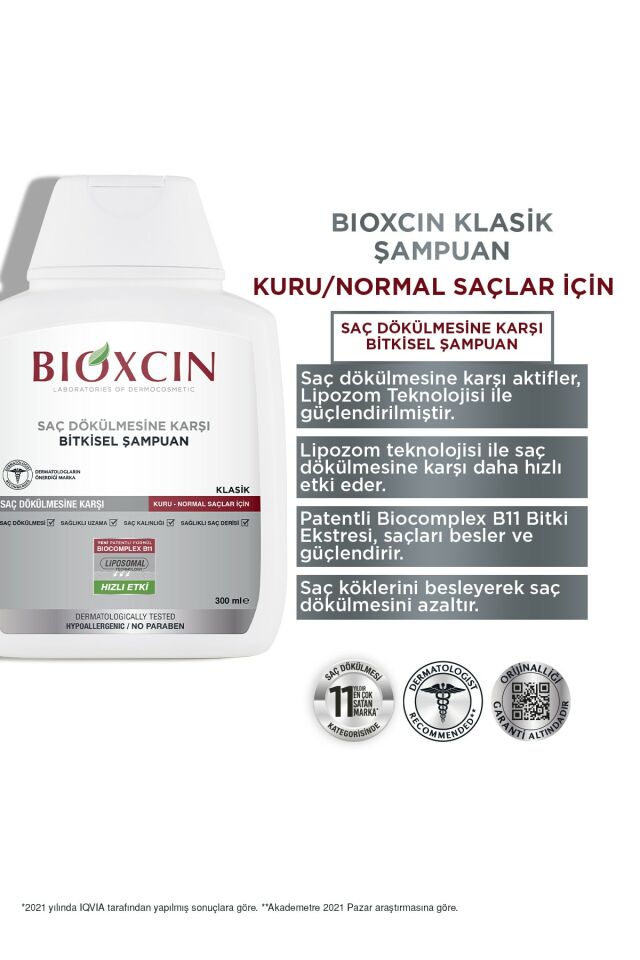 Bioxcin-Genesis Kuru Ve Normal Saçlar İçin Şampuan 3 X 300 ml