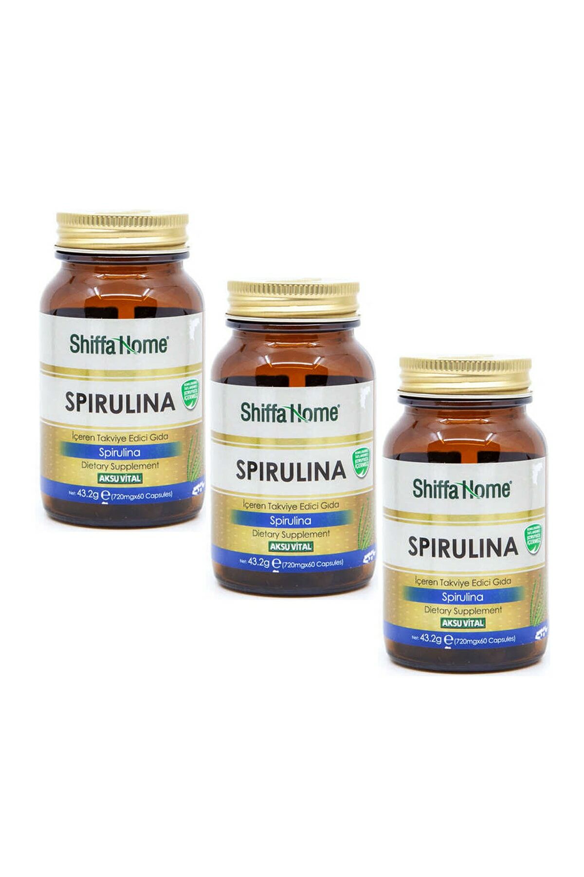 Spirulina 720 Mg 60 Kapsül X 3 Adet