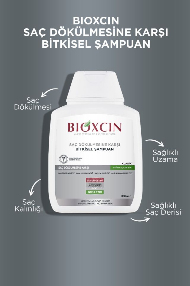 Klasik Yağlı Saçlar İçin Şampuan 300 Ml - Genesis Şampuan Dökülme Karşıtı