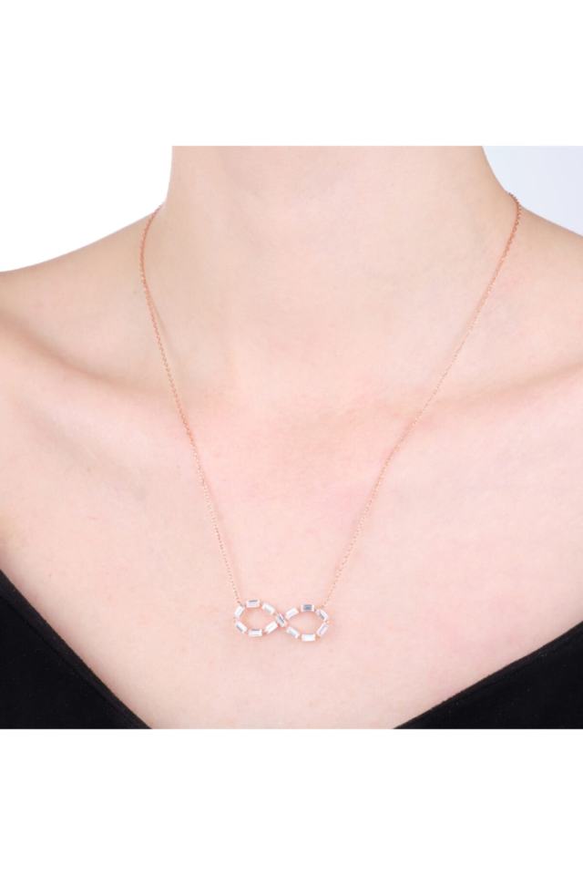 Sonsuzluk Gümüş Kadın Kolye Modeli