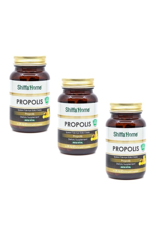 (AKSUVİTAL) Propolis 470 Mg 60 Kapsül X 3 Adet