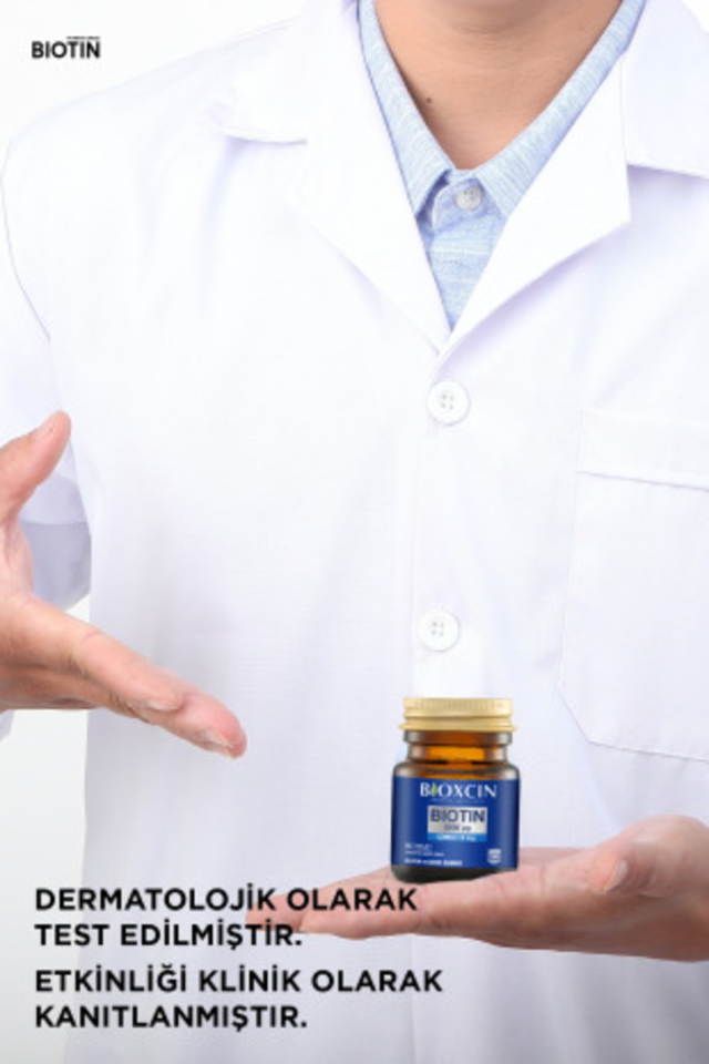 Biotin 5000 Mg Takviye Edici Gıda 60 Tablet - Sağlıklı Saç, Cilt, Tırnak