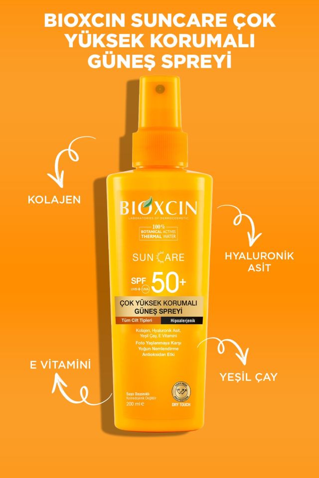 Sun Care Çok Yüksek Korumalı Tüm Ciltler Güneş Spreyi Spf 50+ 200 Ml
