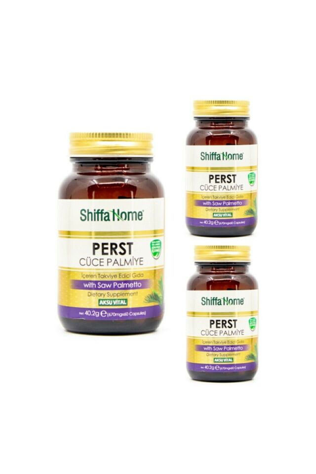 3 Kutu Aksu Vital Saw Palmetto Perst Cüce Palmiye 3 X 60 Kapsül